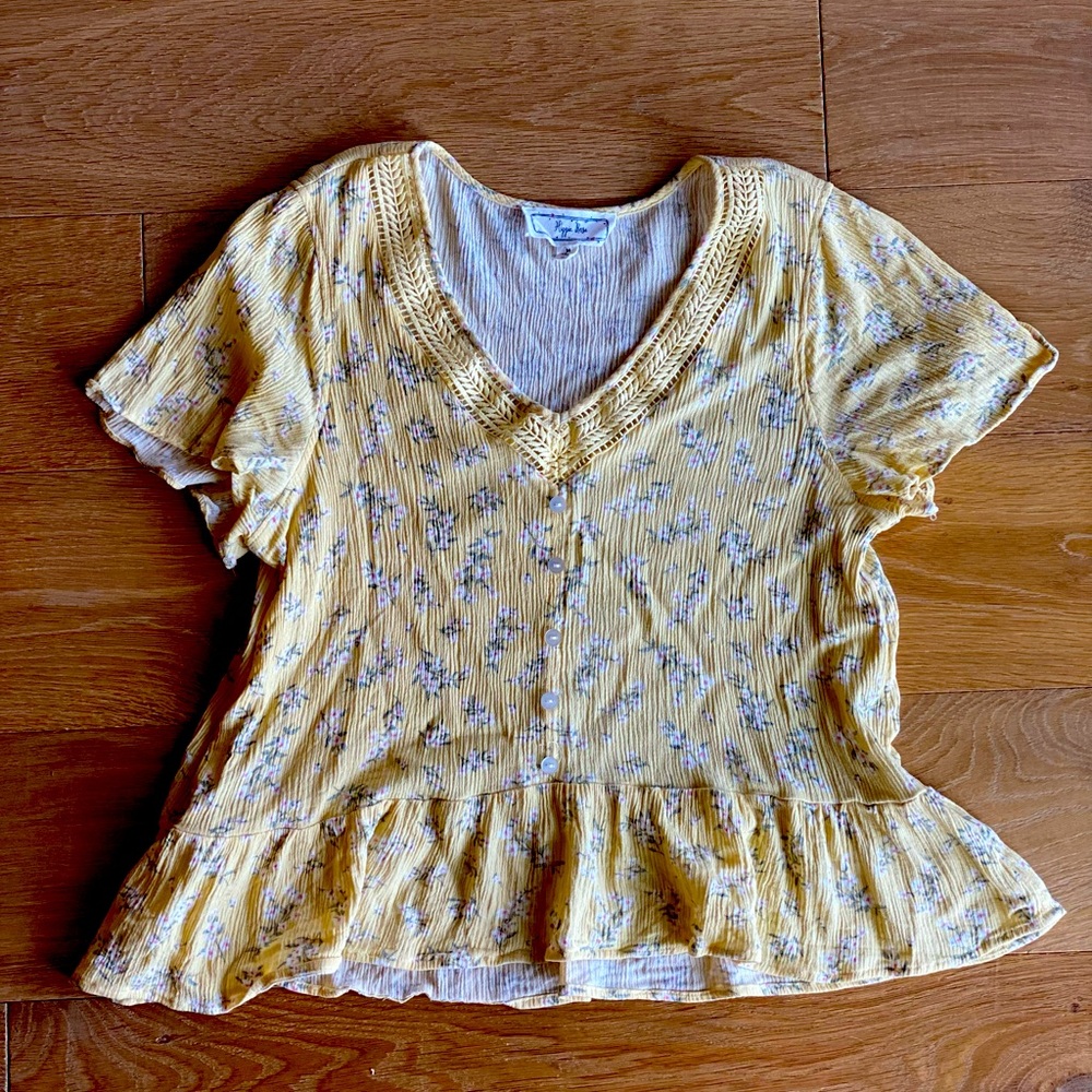 Cute Floral Hippie Rose Top